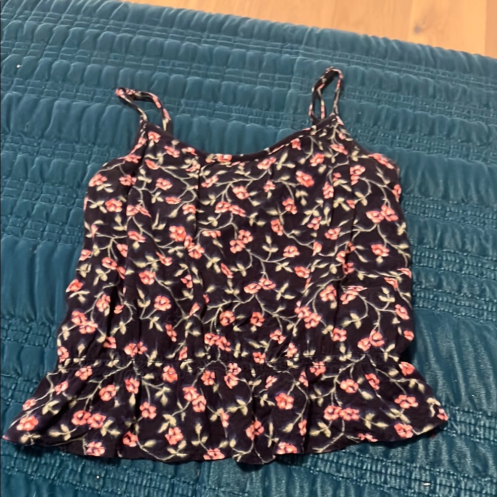 Abercrombie Kids Multicolored Ruffled Fitted Camisole